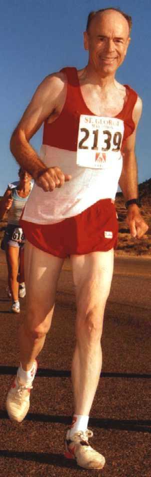 03 10  4  Dad, St George Marathon, just him RED W302 H950 BRIGHTENED